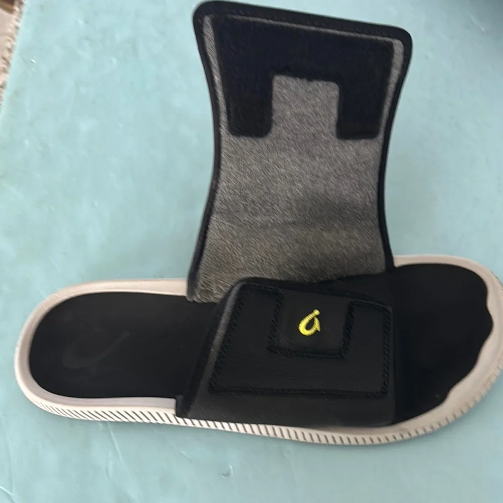 OluKai Black Slide Sandals - Picture 6 of 6